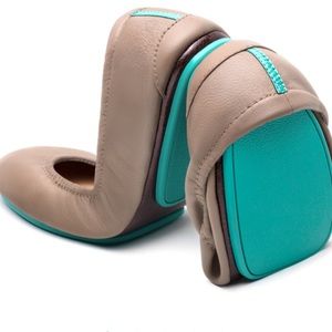 Size 10 Taupe Tieks Ballet Flats